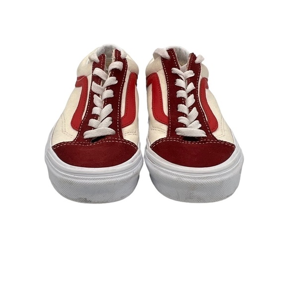 Vans Old Skool Red Cream Core Classics Sneakers Size 5 Women's (3.0 Men's) - Picture 3 of 8